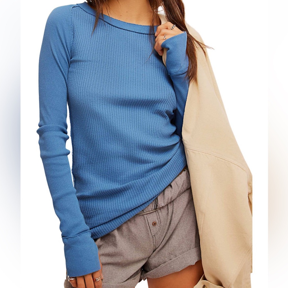 FREE PEOPLE Care Honey B Crew Neck T-Shirt, Size XSMALL